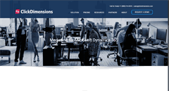 Desktop Screenshot of clickdimensions.com